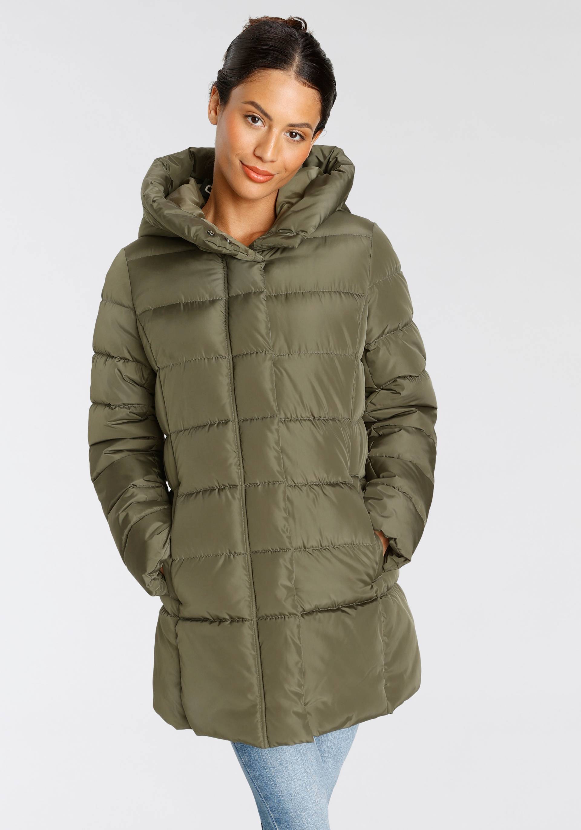 ONLY Steppjacke »ONLTINA PUFFER SHORT COAT OTW«, mit Kapuze von ONLY