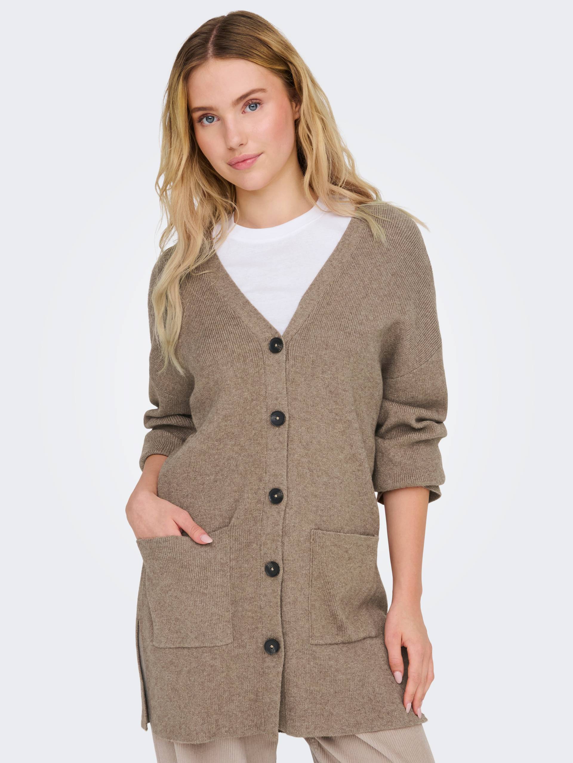 ONLY Strickjacke »ONLKATIA LS RIB V LOOSE CARDIGAN CC KNT« von ONLY