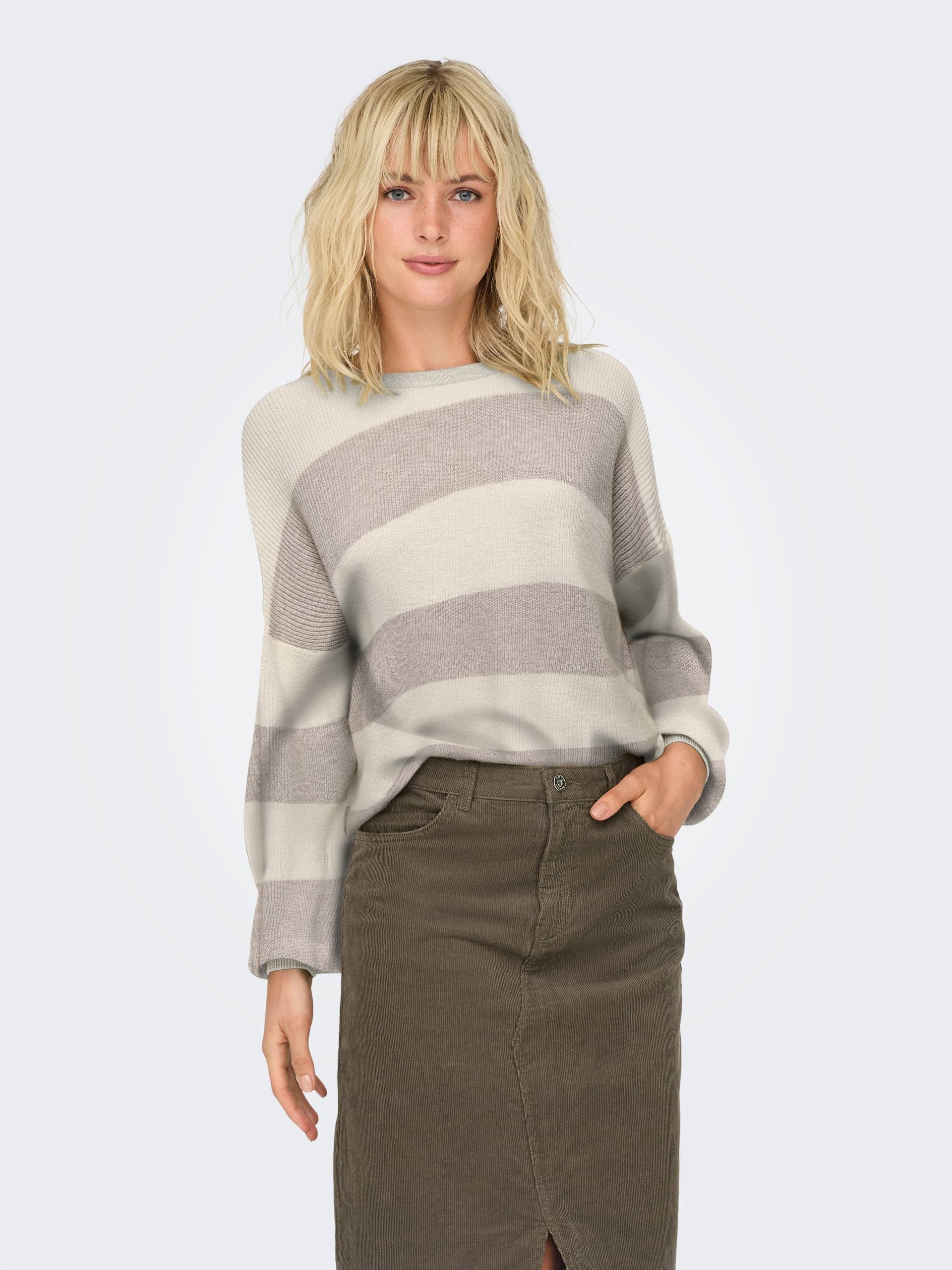 ONLY Strickpullover »ONLATIA L/S STRIPE PULLOVER KNT NOOS« von ONLY