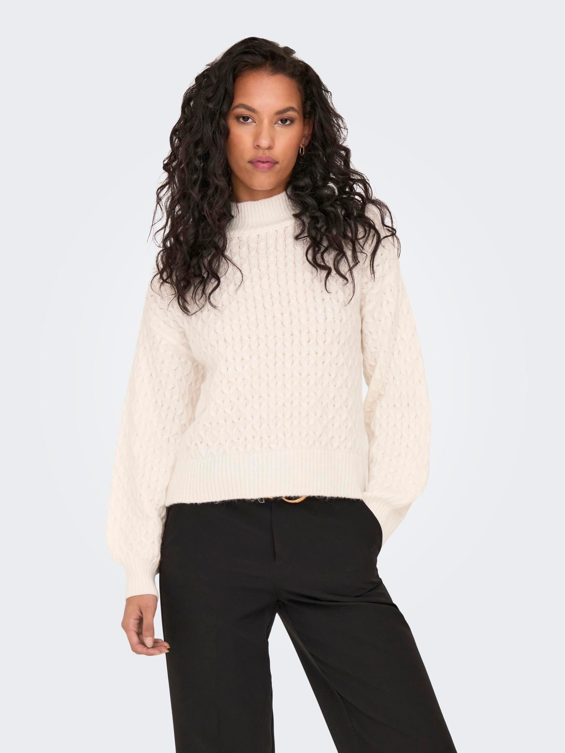 ONLY Strickpullover »ONLLITA LS STRUCTURE HIGHNECK KNT« von ONLY