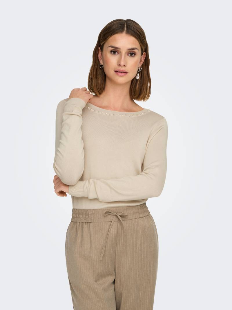 ONLY Strickpullover »ONLVENICE LIFE LS PEARL O-NECK CC KNT« von ONLY
