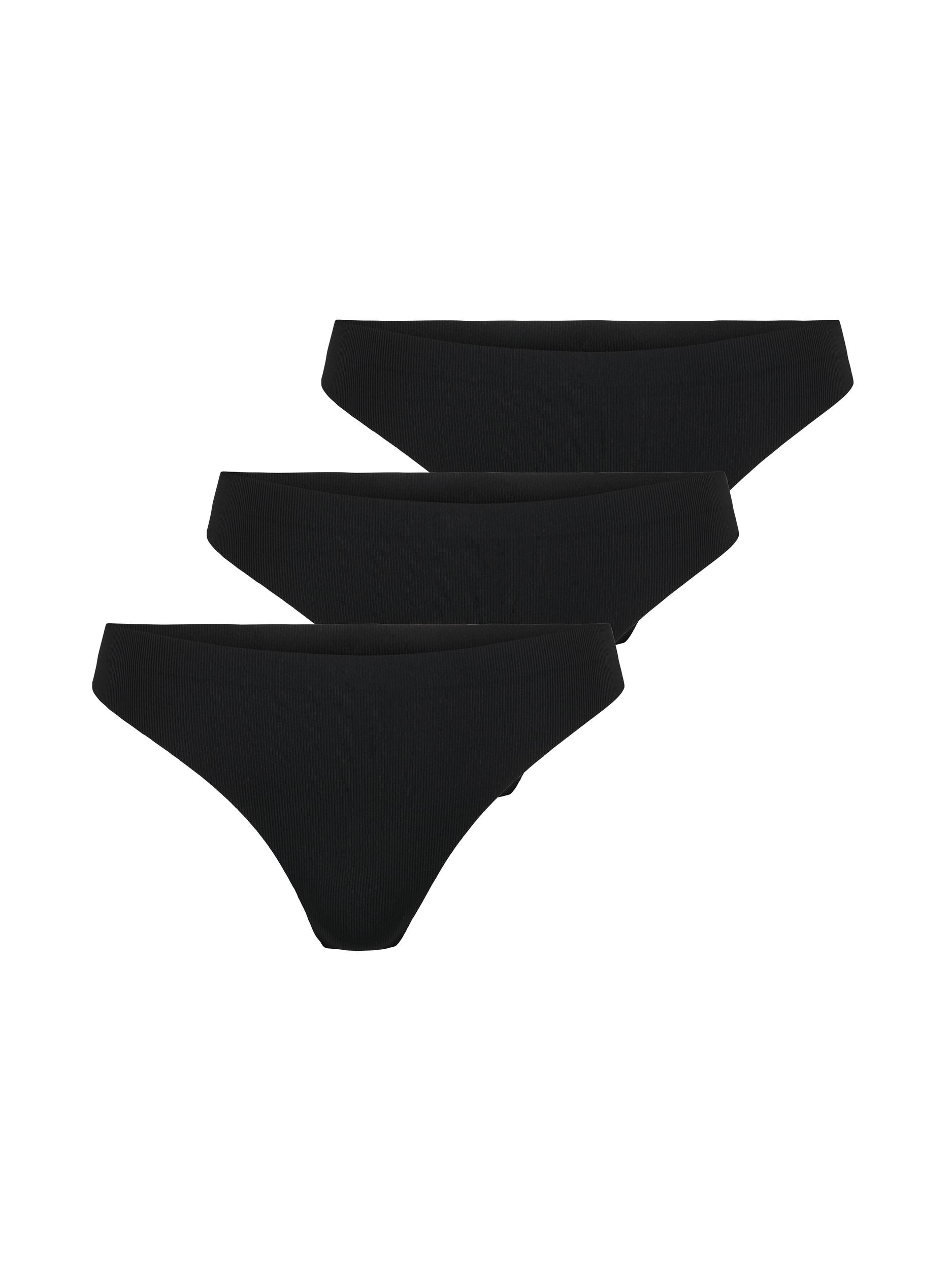 ONLY String »ONLTRACY INVISIBLE 3-PACK RIB THONG«, (Set, 3 St.) von ONLY