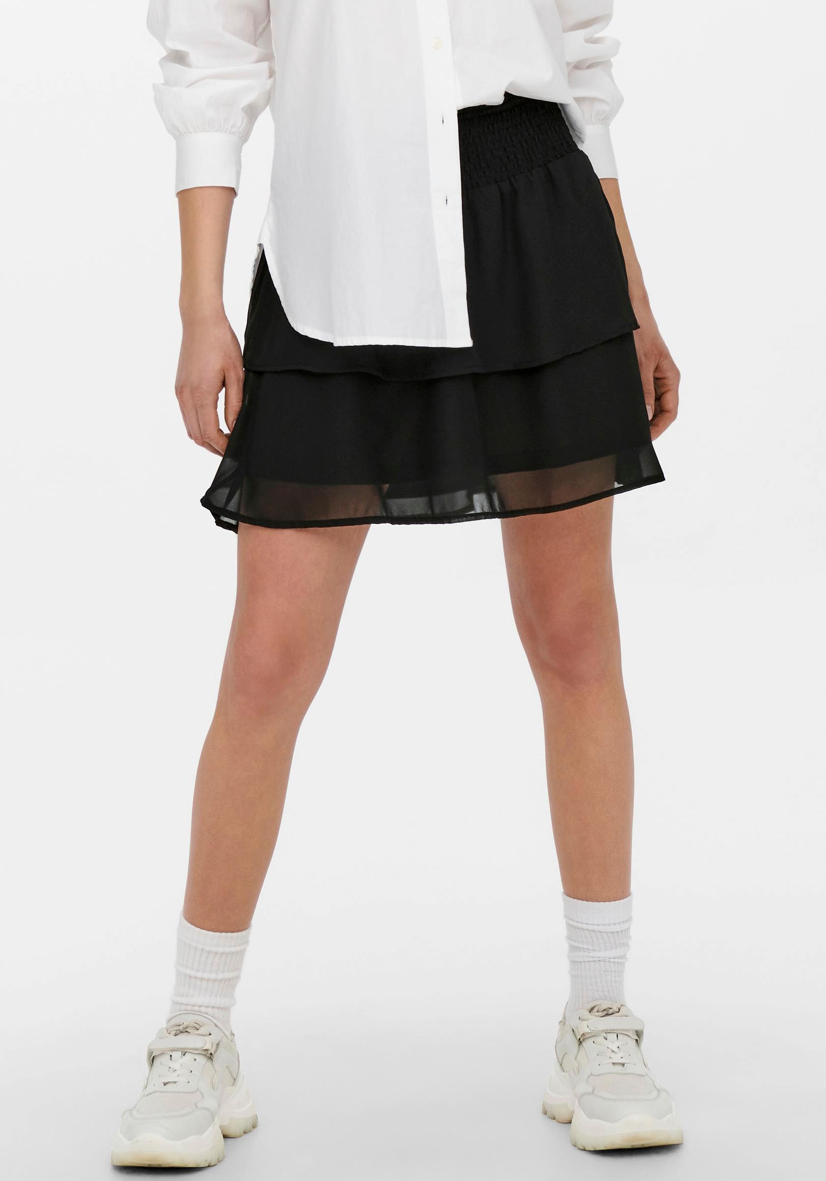 ONLY Minirock »ONLANN STAR LAYER SMOCK SKIRT PTM« von ONLY