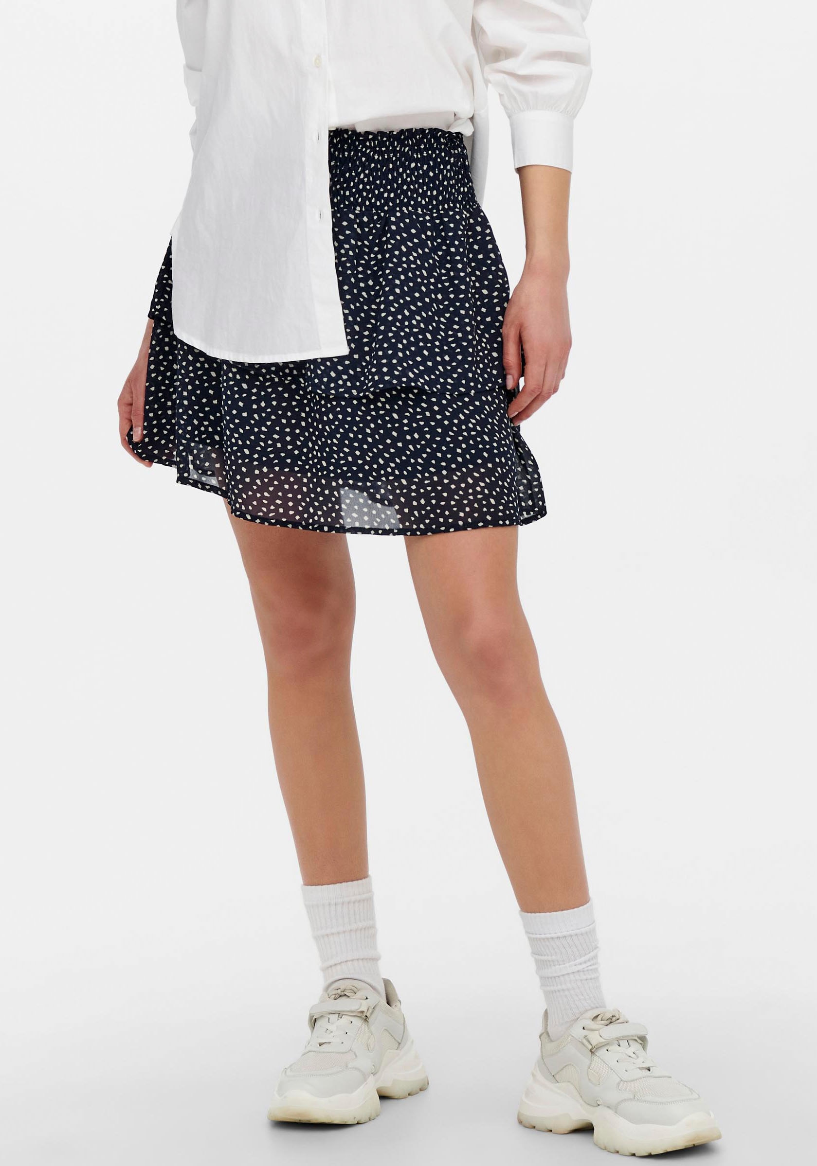 ONLY Minirock »ONLANN STAR LAYER SMOCK SKIRT PTM« von ONLY