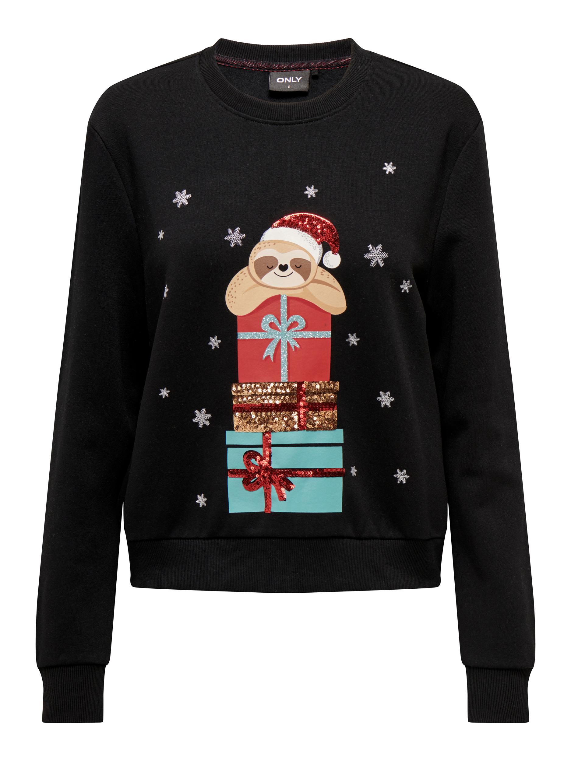 ONLY Sweater »ONLYDA CHRISTMAS L/S O-NECK BOX SWT« von ONLY