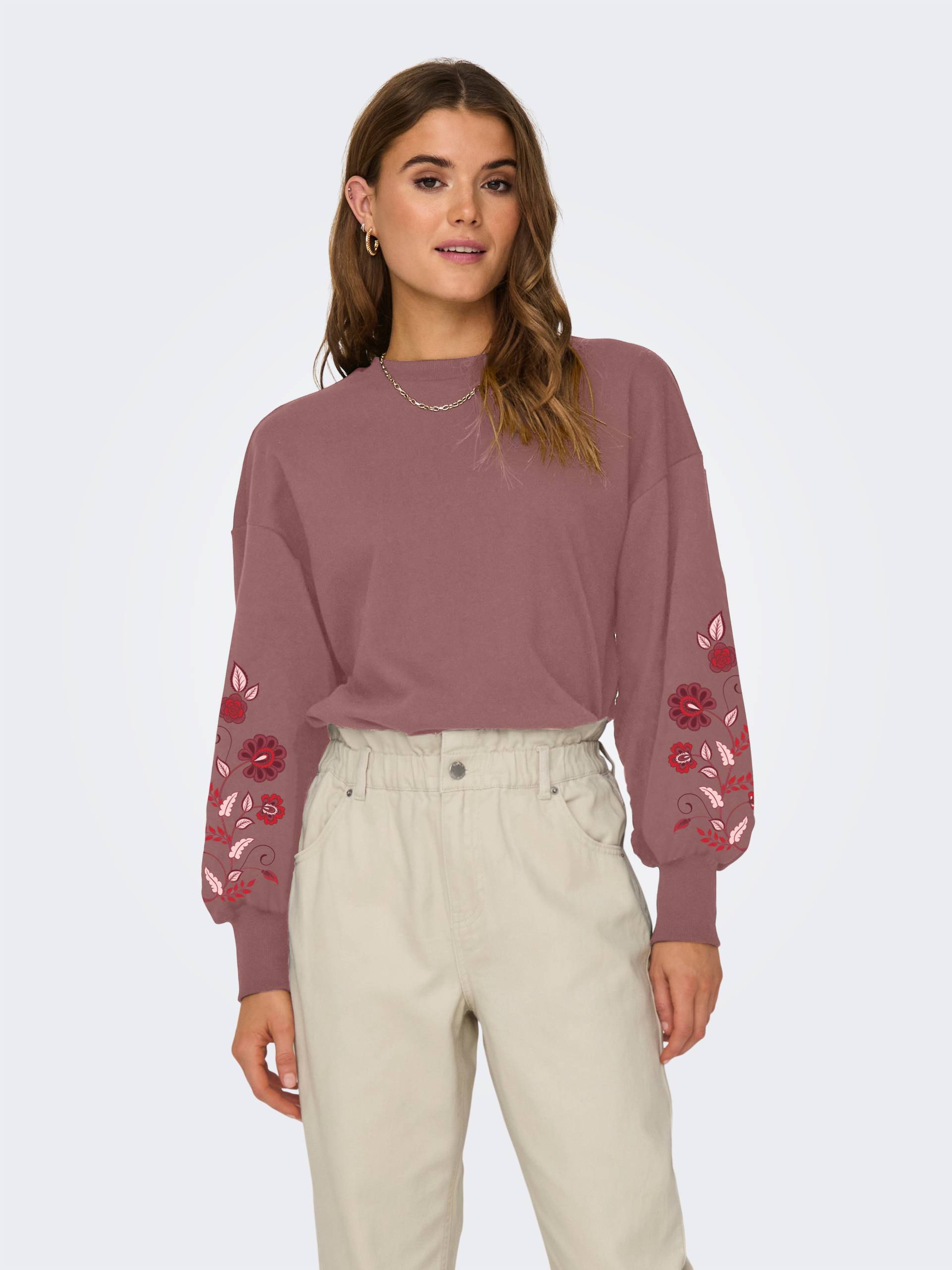 ONLY Sweatshirt »ONLBROOKE L/S O-NECK FLOWER SWT« ONLY Sweatshirt »ONLBROOKE L/S O-NECK FLOWER SWT« von ONLY