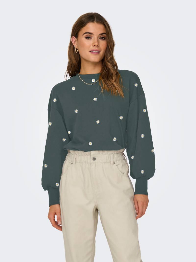 ONLY Sweatshirt »ONLBROOKE L/S O-NECK FLOWER SWT« von ONLY