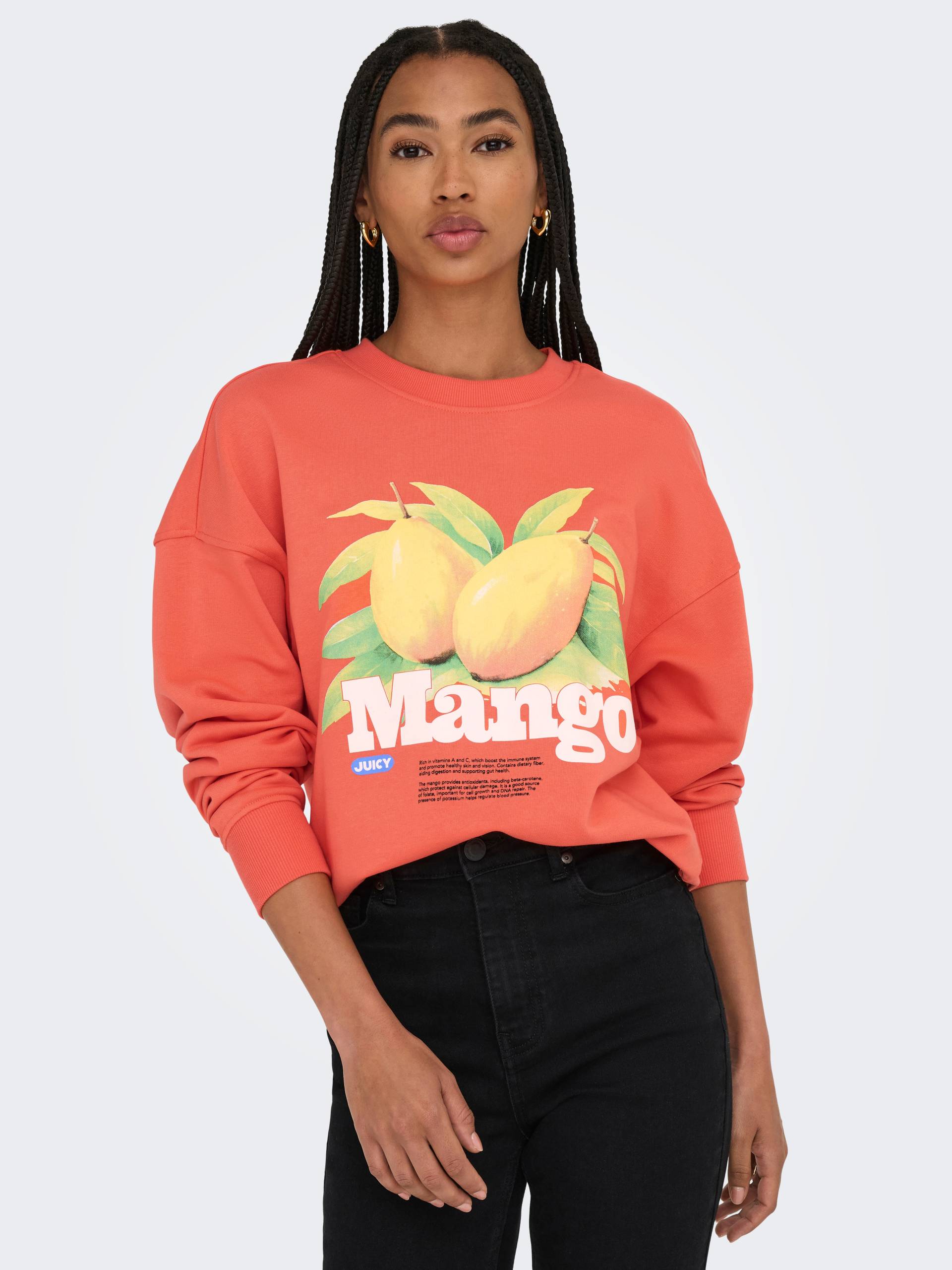 ONLY Sweatshirt »ONLPHILEA L/S FRUIT O-NECK UB SWT« ONLY Sweatshirt »ONLPHILEA L/S FRUIT O-NECK UB SWT« von ONLY