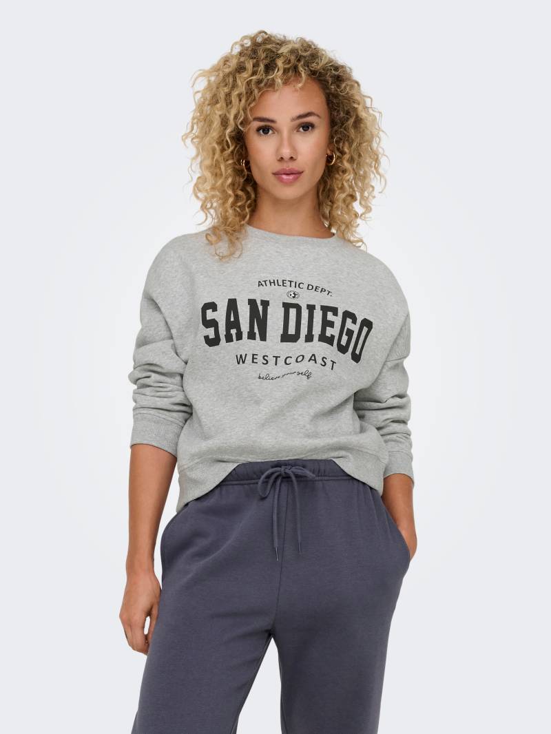 ONLY Sweatshirt »ONLSWEAT L/S CREW OVERSIZE STATE SWT« von ONLY