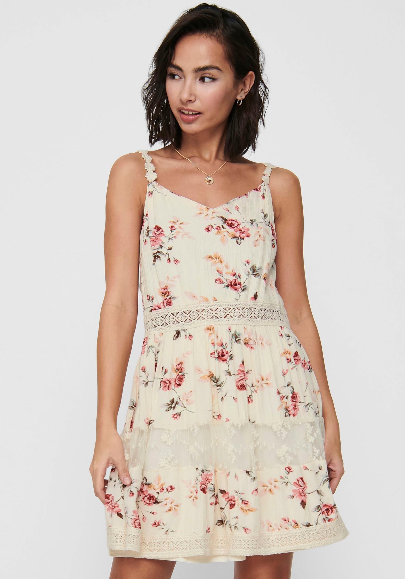 ONLY Trägerkleid »ONLKARMEN ANNE LIFE S/L DRESS WVN NOOS« von ONLY