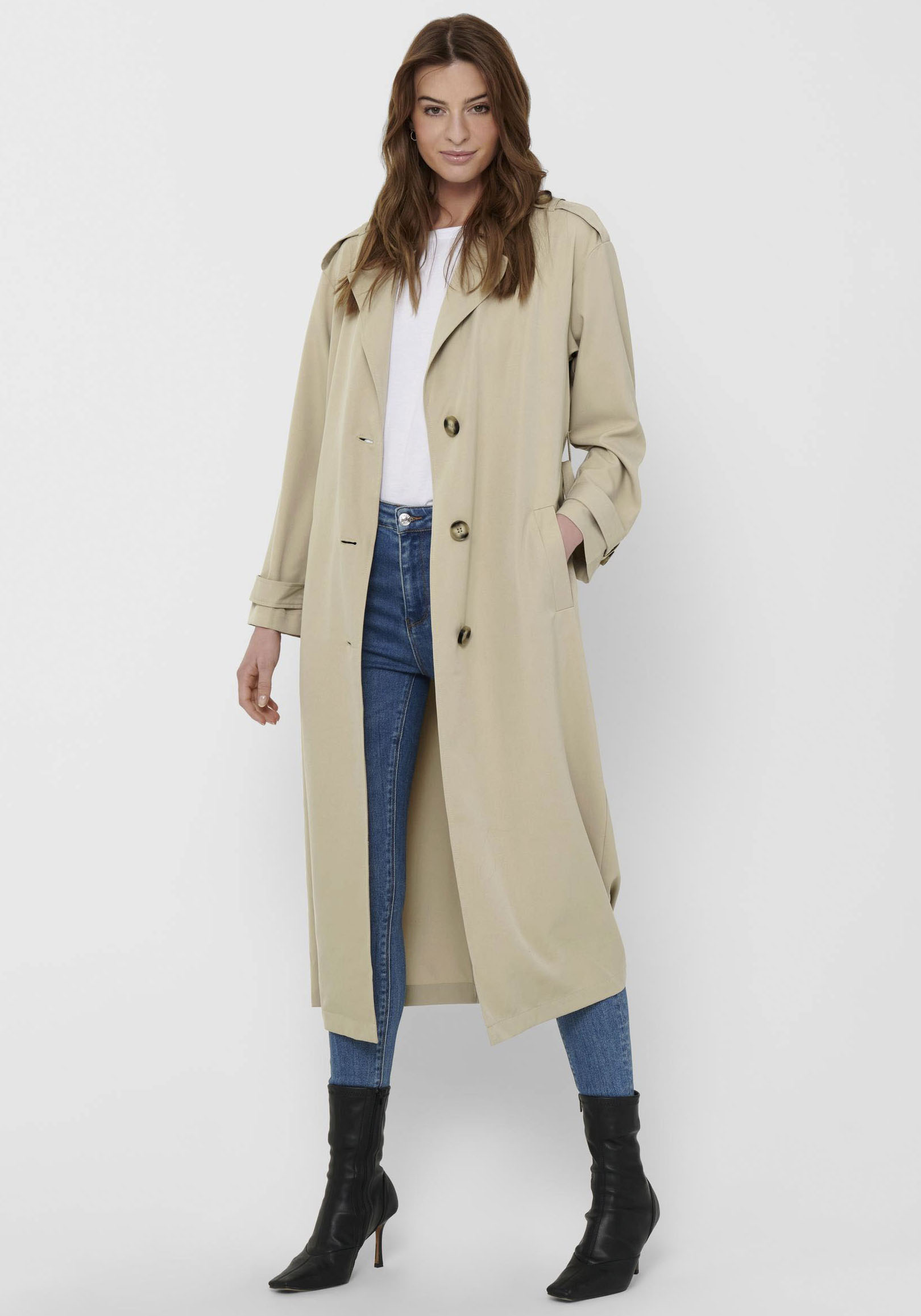 ONLY Trenchcoat »ONLLINE X-LONG TRENCHCOAT OTW NOOS« von ONLY