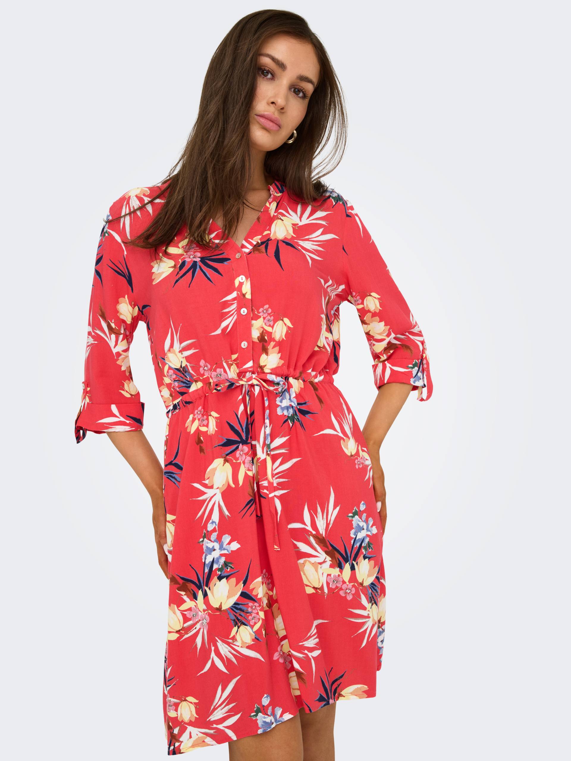 ONLY Tunikakleid »ONLCORA 3/4 V-NECK TUNIC CS PTM« von ONLY