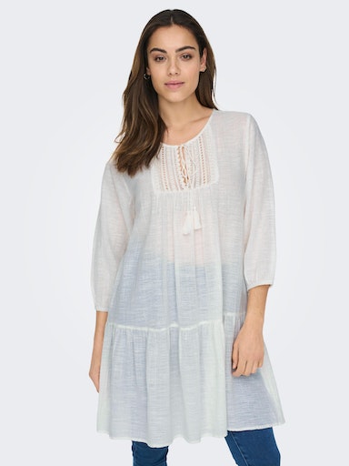 ONLY Tunikakleid »ONLVINNIE LIFE 3/4 LACE TUNIC WVN NOOS«, als Minikleid oder Tunikabluse tragbar von ONLY