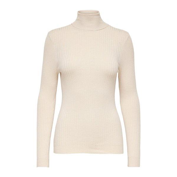 Pullover, Rollkragen, Langarm Damen Ecru XS von ONLY