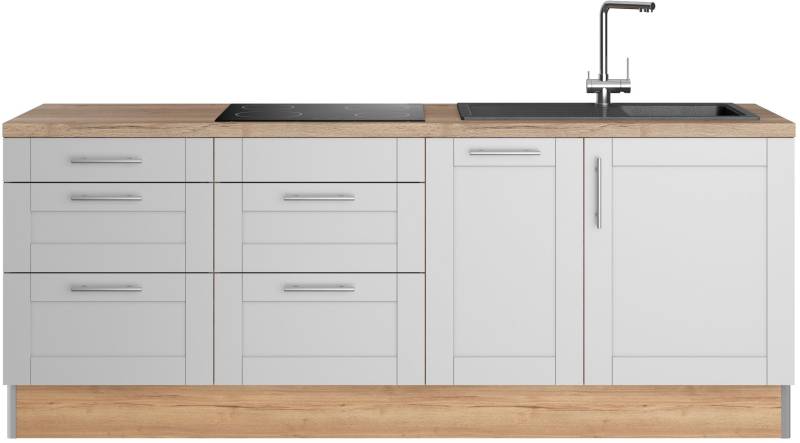 OPTIFIT Küche »Ahus«, Breite 225 cm, wahlw. Mit E-Geräten, Soft Close Funktion, MDF Fronten von OPTIFIT