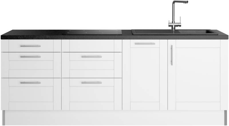 OPTIFIT Küche »Ahus«, Breite 225 cm, wahlw. Mit E-Geräten, Soft Close Funktion, MDF Fronten von OPTIFIT