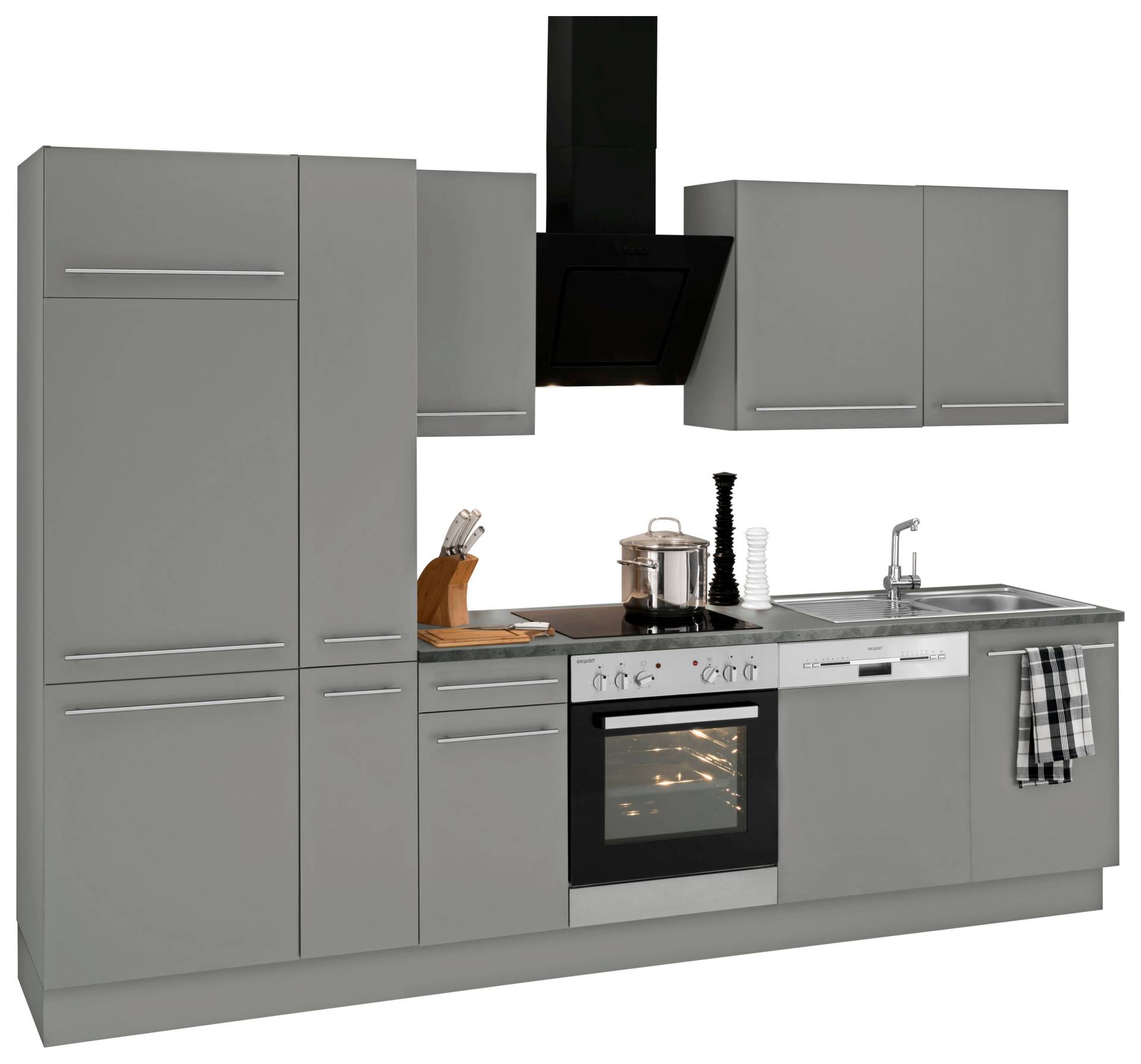 OPTIFIT Küchenzeile »Bern«, Breite 300 cm, wahlweise mit E-Geräten, höhenverstellbare Füsse von OPTIFIT