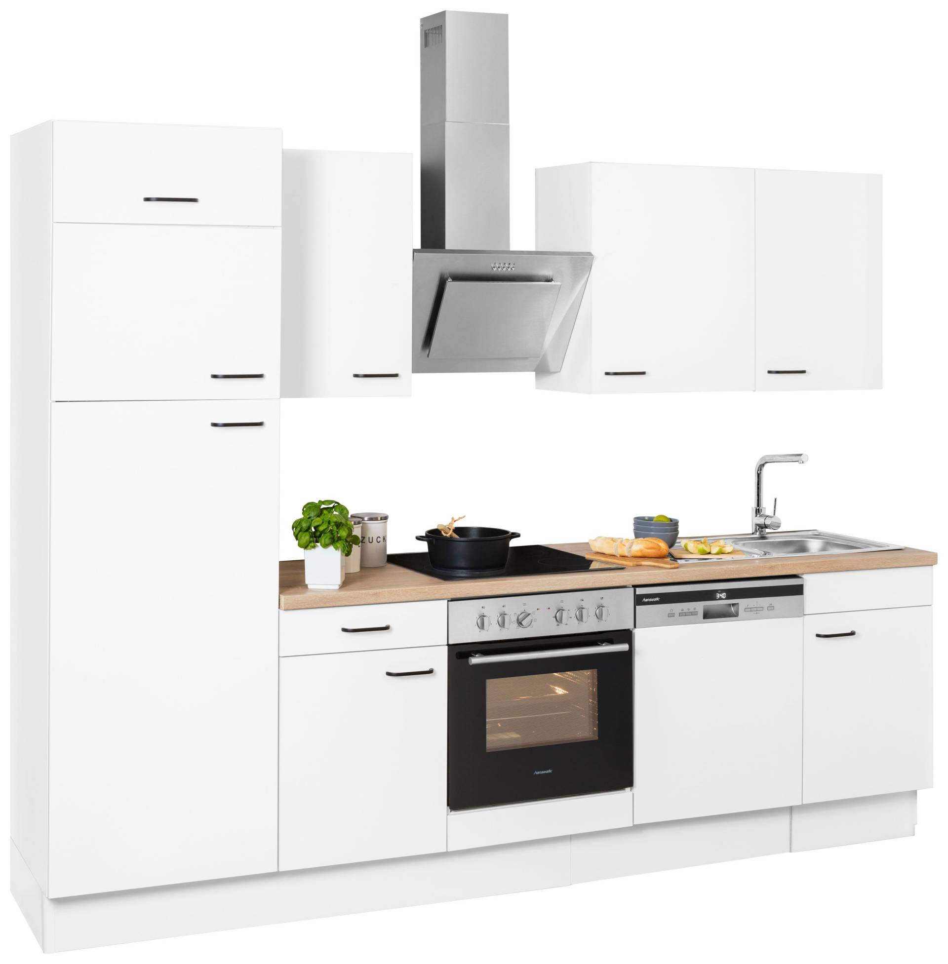 OPTIFIT Küchenzeile »Elga«, Premium-Küche mit Soft-Close-Funktion, Vollauszug, Breite 280 cm von OPTIFIT