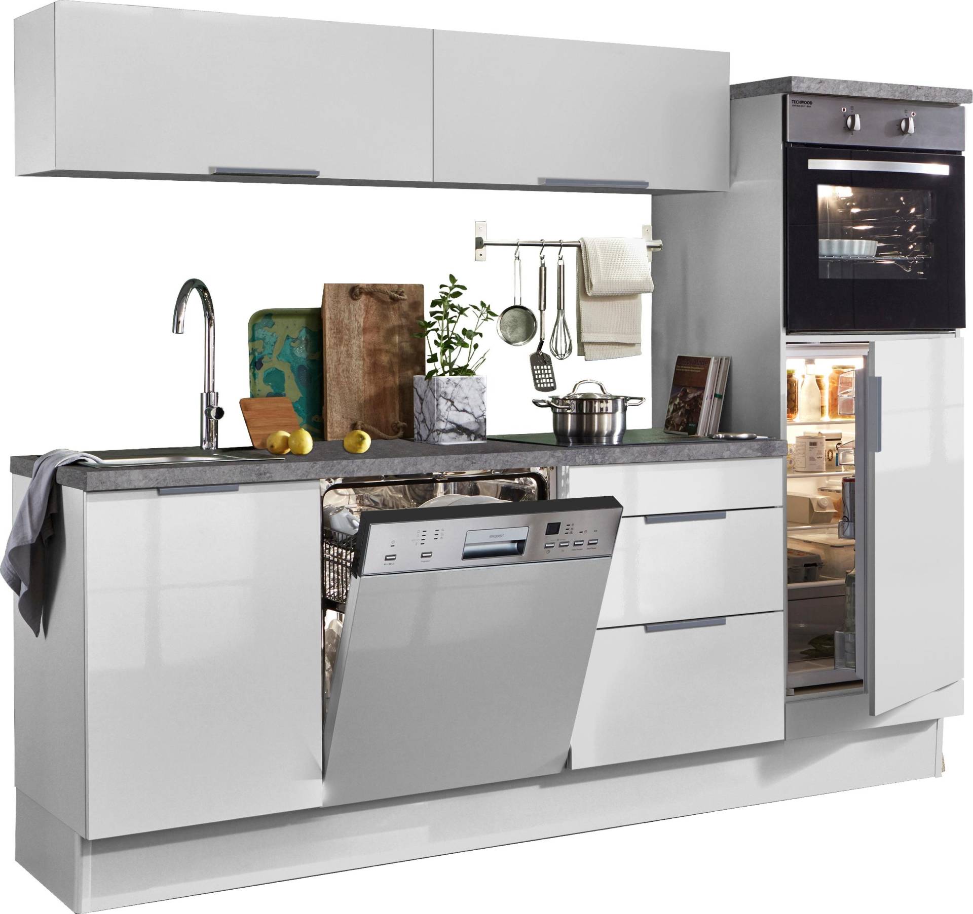 OPTIFIT Küchenzeile »Tara«, ohne E-Geräte, mit Vollauszug und Soft-Close-Funktion, Breite 240 cm von OPTIFIT