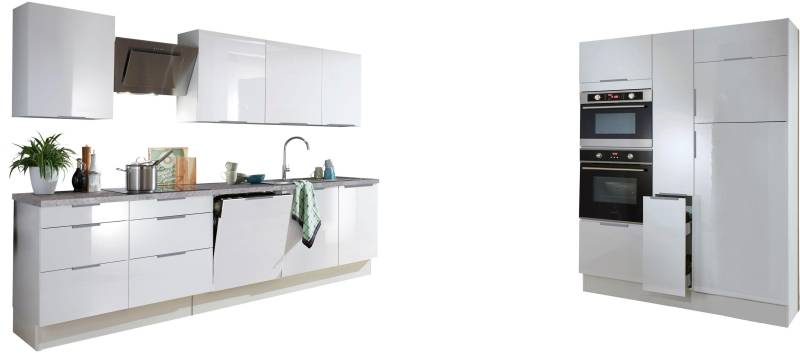 OPTIFIT Küchenzeile »Tara«, ohne E-Geräte, mit Vollauszug und Soft-Close-Funktion, Breite 430 cm von OPTIFIT