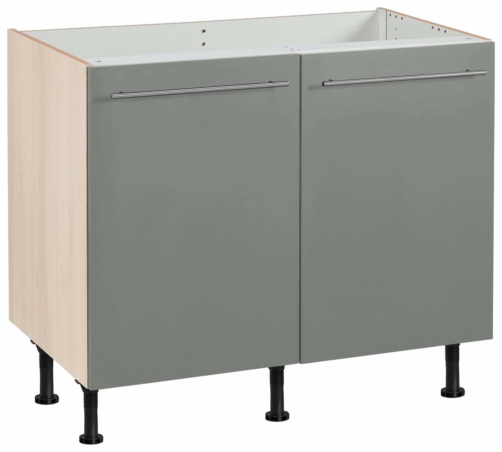 OPTIFIT Spülenschrank »Bern«, 100 cm breit, mit 2 Türen, höhenverstellbare Füsse, mit Metallgriffen OPTIFIT Spülenschrank »Bern«, 100 cm breit, mit 2 Türen, höhenverstellbare Füsse, mit Metallgriffen von OPTIFIT