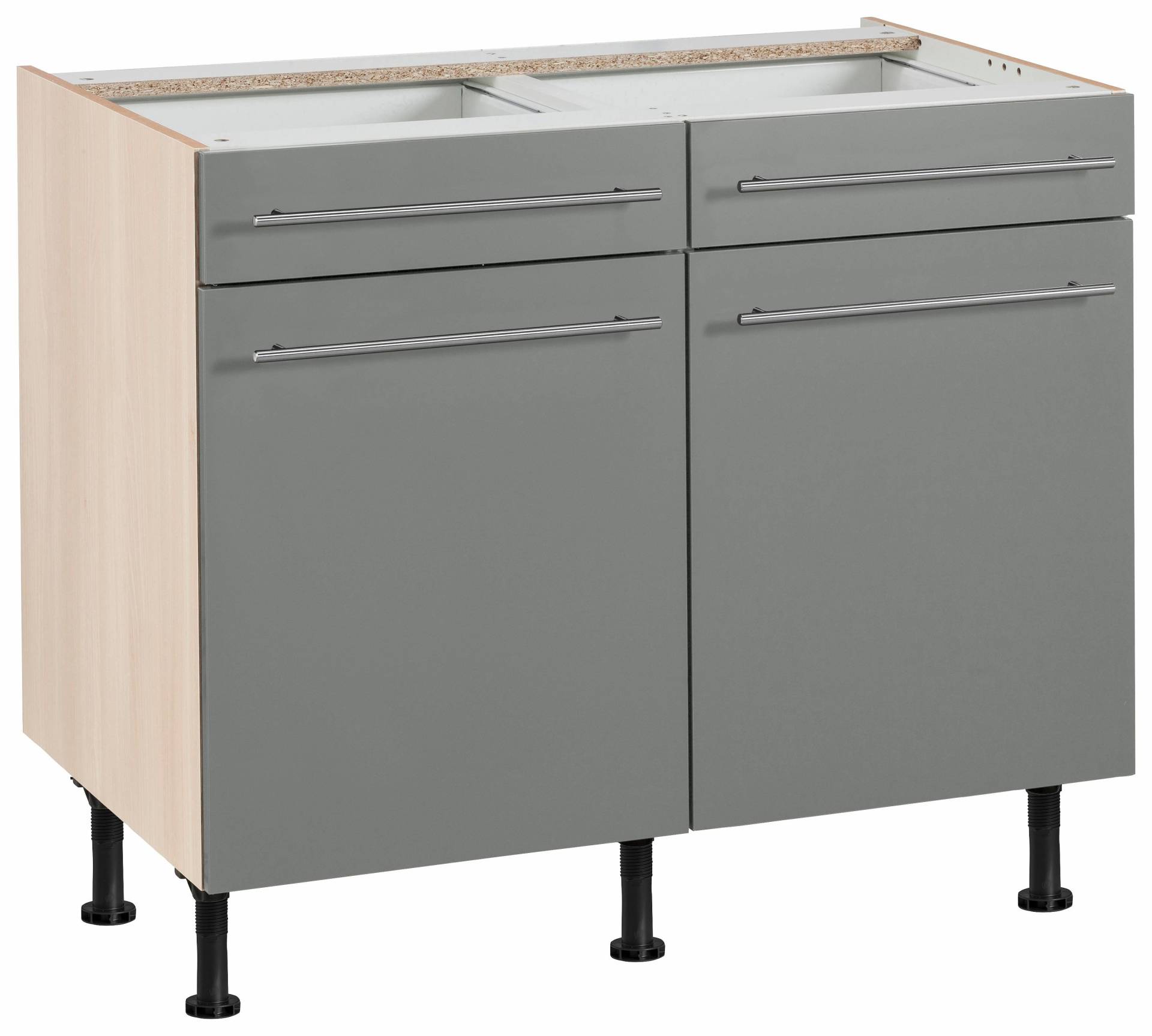 OPTIFIT Unterschrank »Bern«, 100 cm breit, mit 2 Türen, 2 Schubkästen, höhenverstellbare Füsse OPTIFIT Unterschrank »Bern«, 100 cm breit, mit 2 Türen, 2 Schubkästen, höhenverstellbare Füsse von OPTIFIT