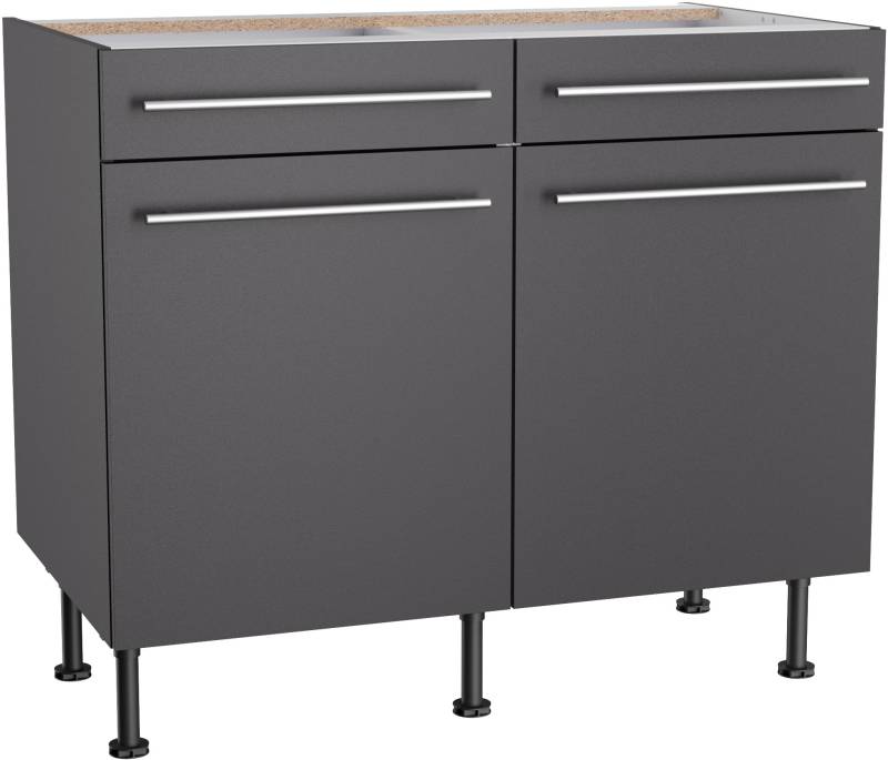 OPTIFIT Unterschrank »Bern2«, Breite 100 cm, 2 Türen, 2 Schubkästen, 1 Einlegeboden von OPTIFIT