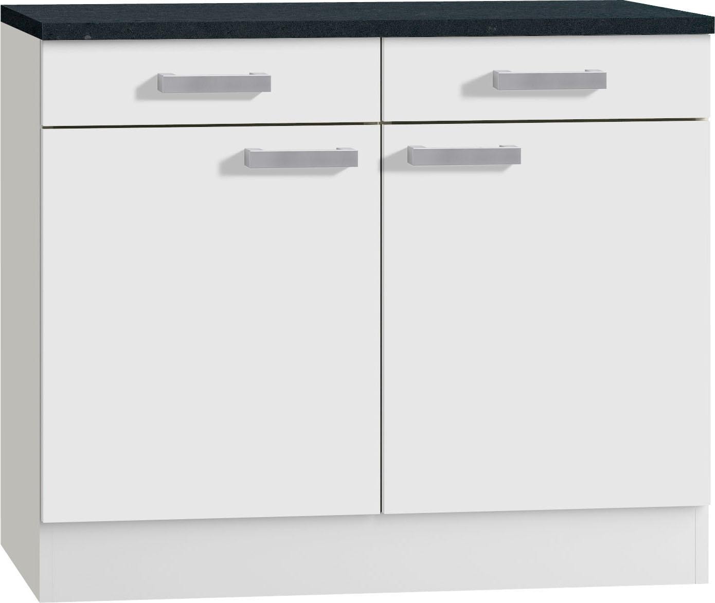 OPTIFIT Unterschrank »Odense«, 100 cm breit, mit 2 Türen und 2 Schubkästen, für Stauraum OPTIFIT Unterschrank »Odense«, 100 cm breit, mit 2 Türen und 2 Schubkästen, für Stauraum von OPTIFIT