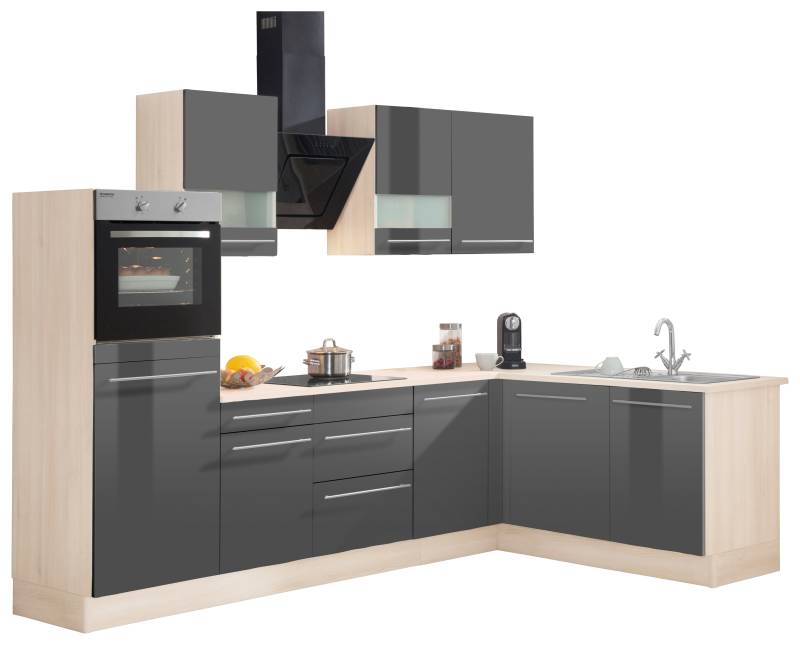 OPTIFIT Winkelküche »Bern«, Stellbreite 285x175 cm, wahlweise mit E-Geräten von OPTIFIT
