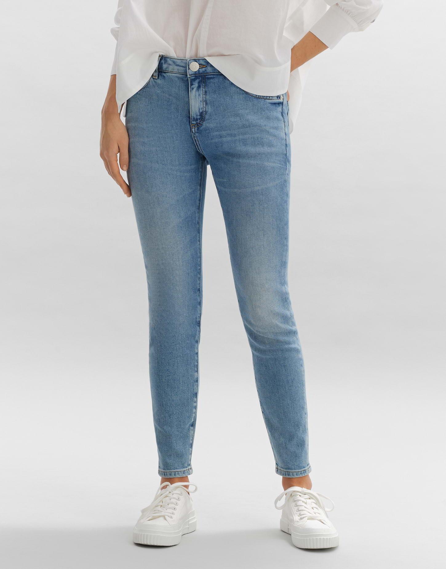 Slim Jeans Evita Damen Stahlblau L28/42 von OPUS