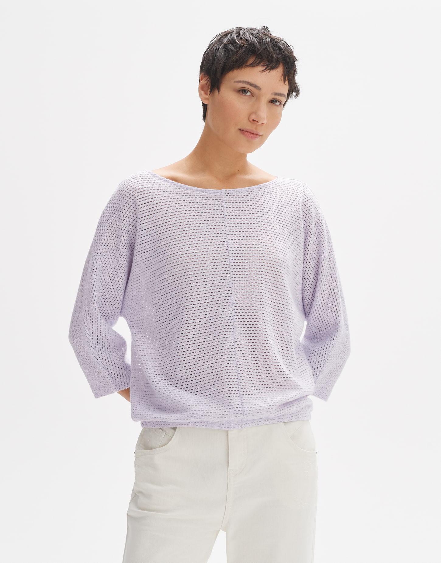 Shirt Semilia Boxy Silhouette Damen Lavendel 40 von OPUS