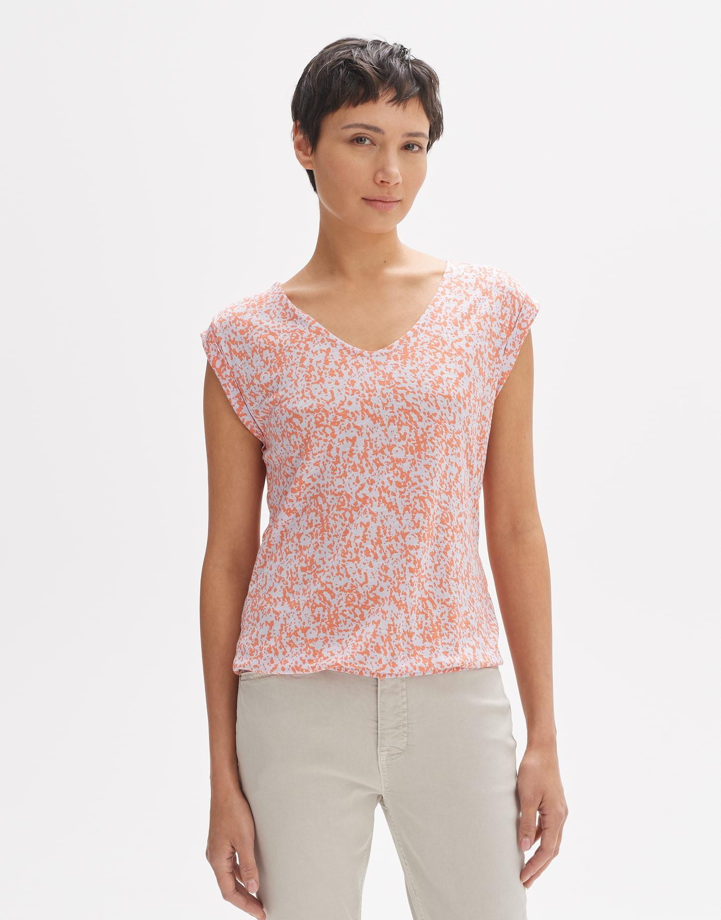 Print-shirt Sosso Damen Lavendel 36 von OPUS