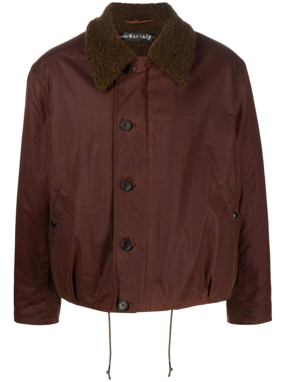 OUR LEGACY Grizzly wax-coated jacket - Brown von OUR LEGACY