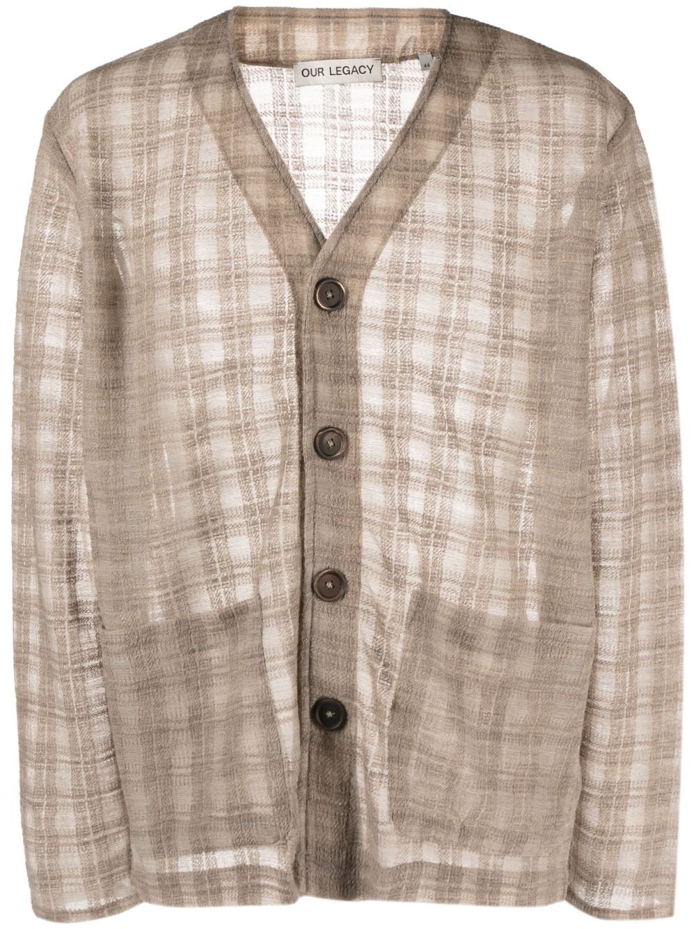 OUR LEGACY Our Legacy checked cardigan - Neutrals von OUR LEGACY