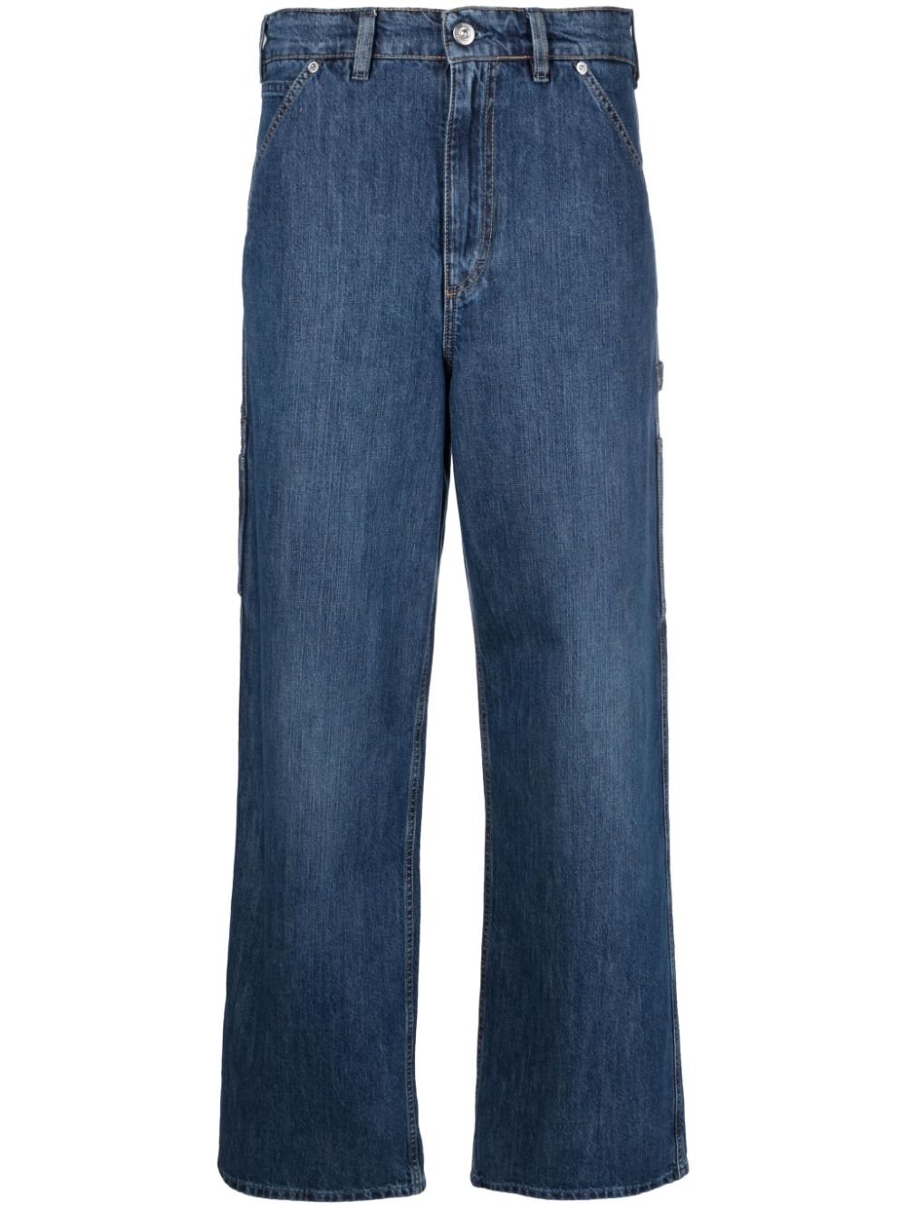 OUR LEGACY Trade wide-leg cotton jeans - Blue von OUR LEGACY