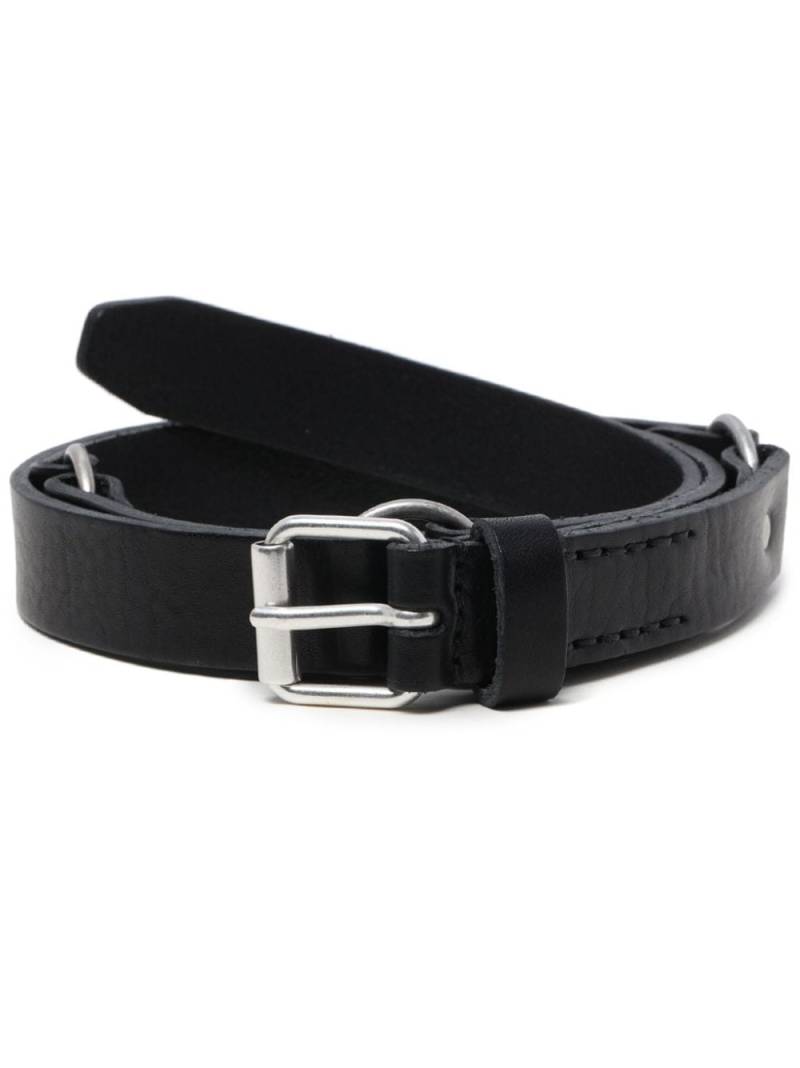 OUR LEGACY buckled leather belt - Black von OUR LEGACY