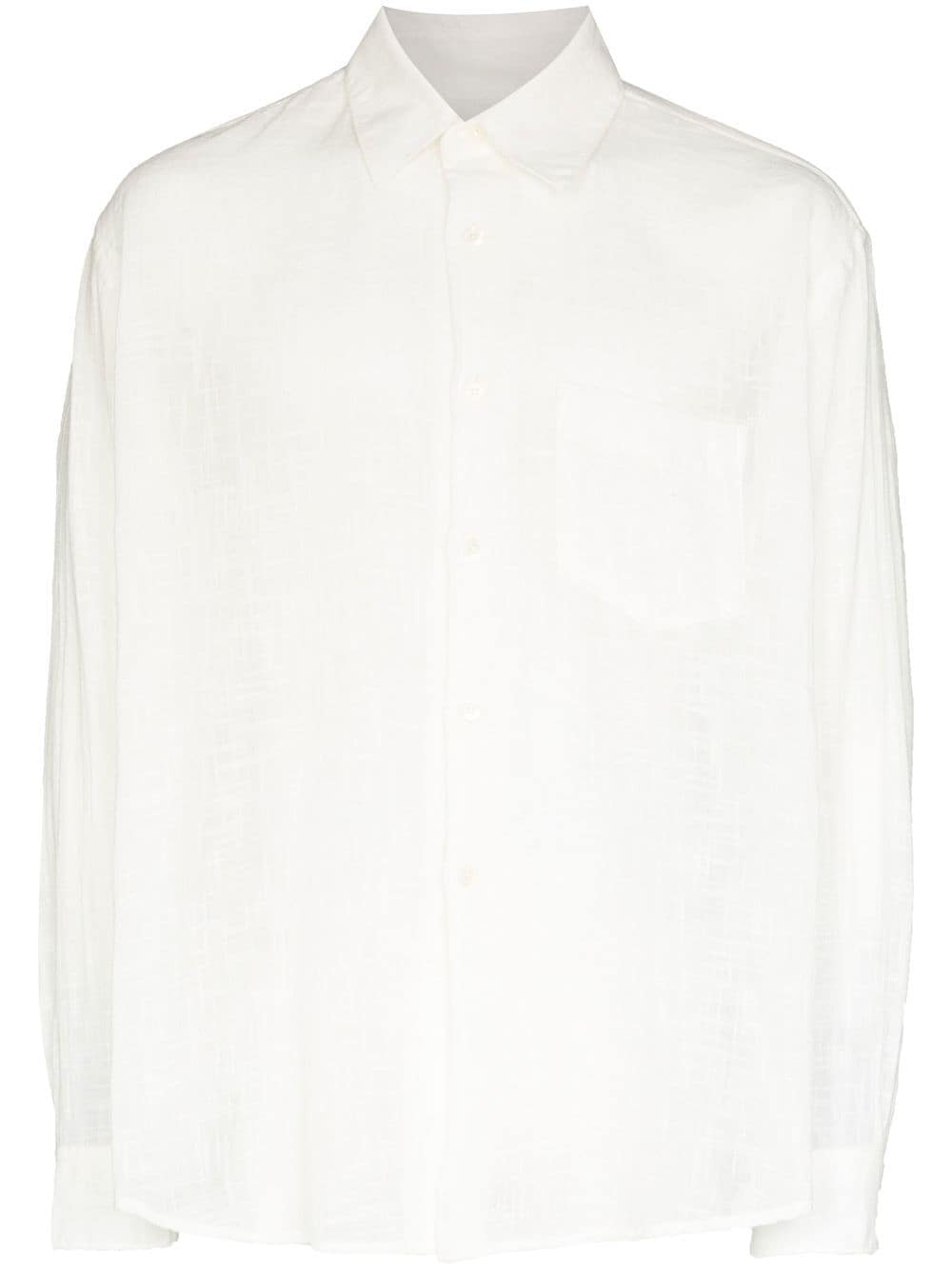 OUR LEGACY button-front long-sleeve shirt - Neutrals von OUR LEGACY