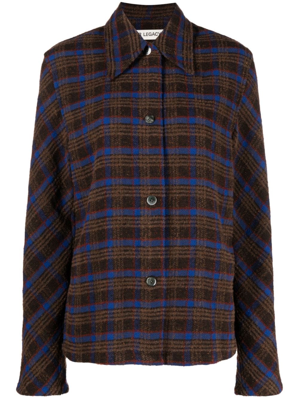 OUR LEGACY checked long-sleeve shirt - Brown von OUR LEGACY