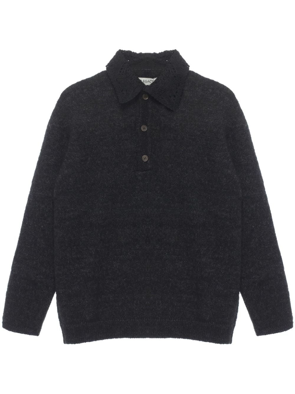 OUR LEGACY polo-collar wool jumper - Grey von OUR LEGACY