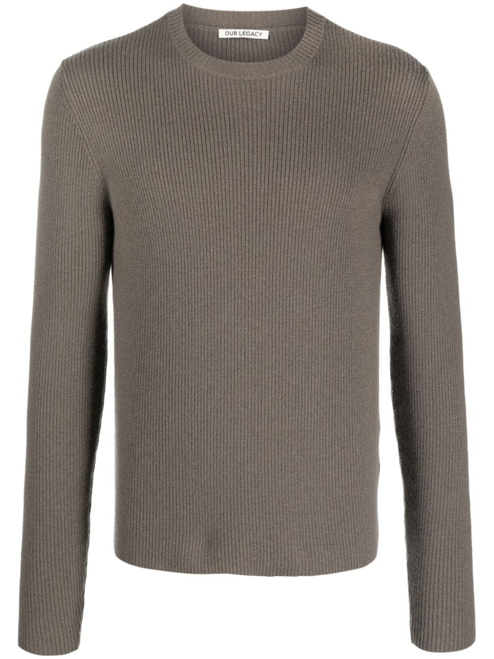 OUR LEGACY ribbed-knit merino wool jumper - Grey von OUR LEGACY