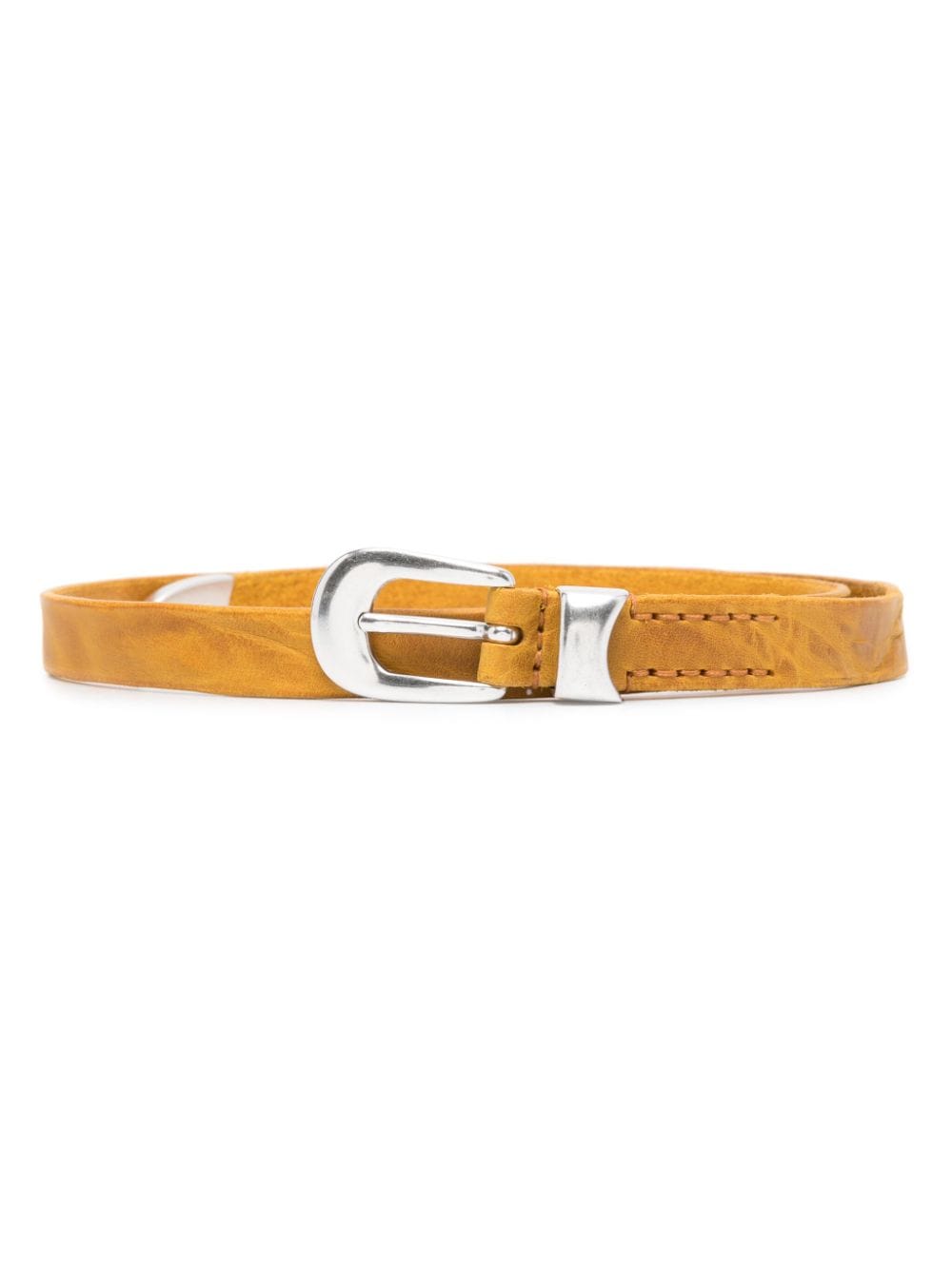 OUR LEGACY textured leather belt - Yellow von OUR LEGACY