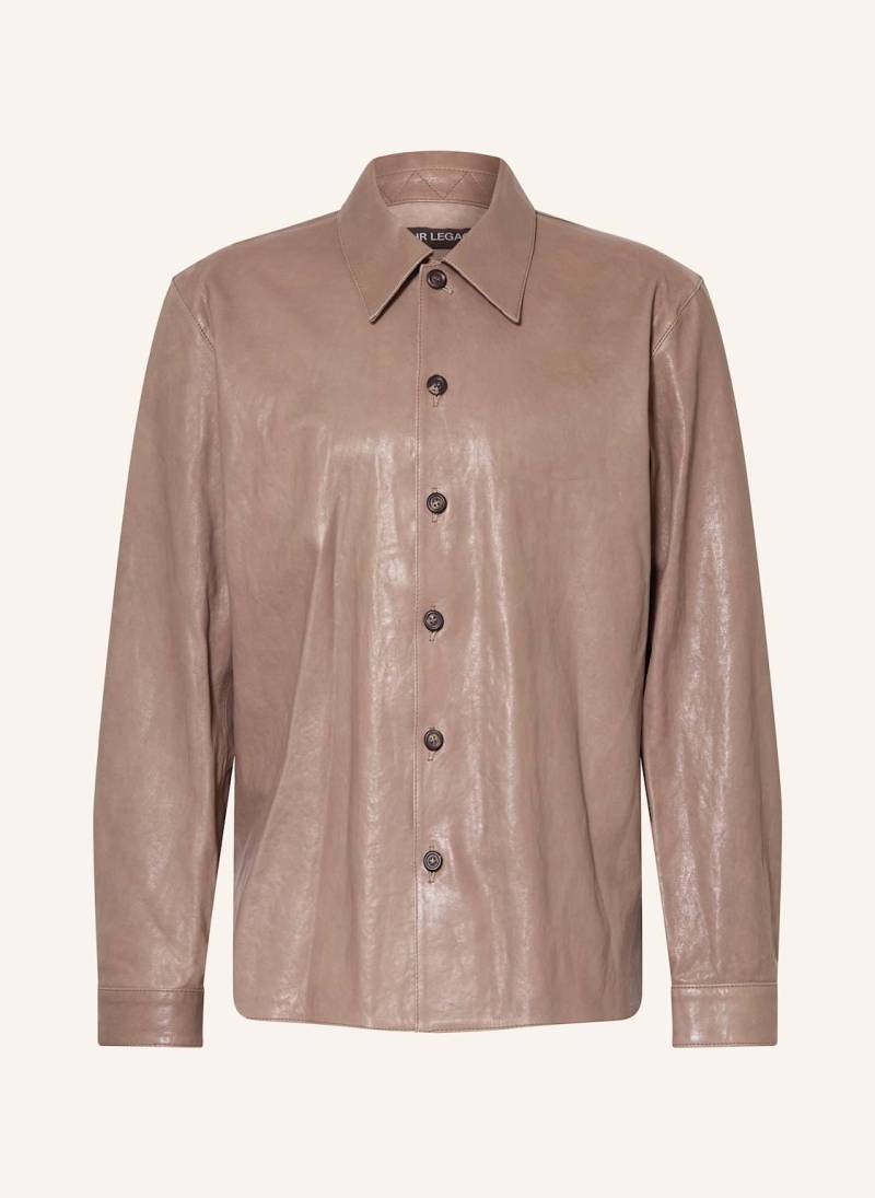 Our Legacy Leder-Overjacket beige von OUR LEGACY