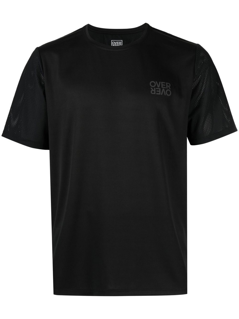 OVER OVER mesh panels gym T-shirt - Black von OVER OVER