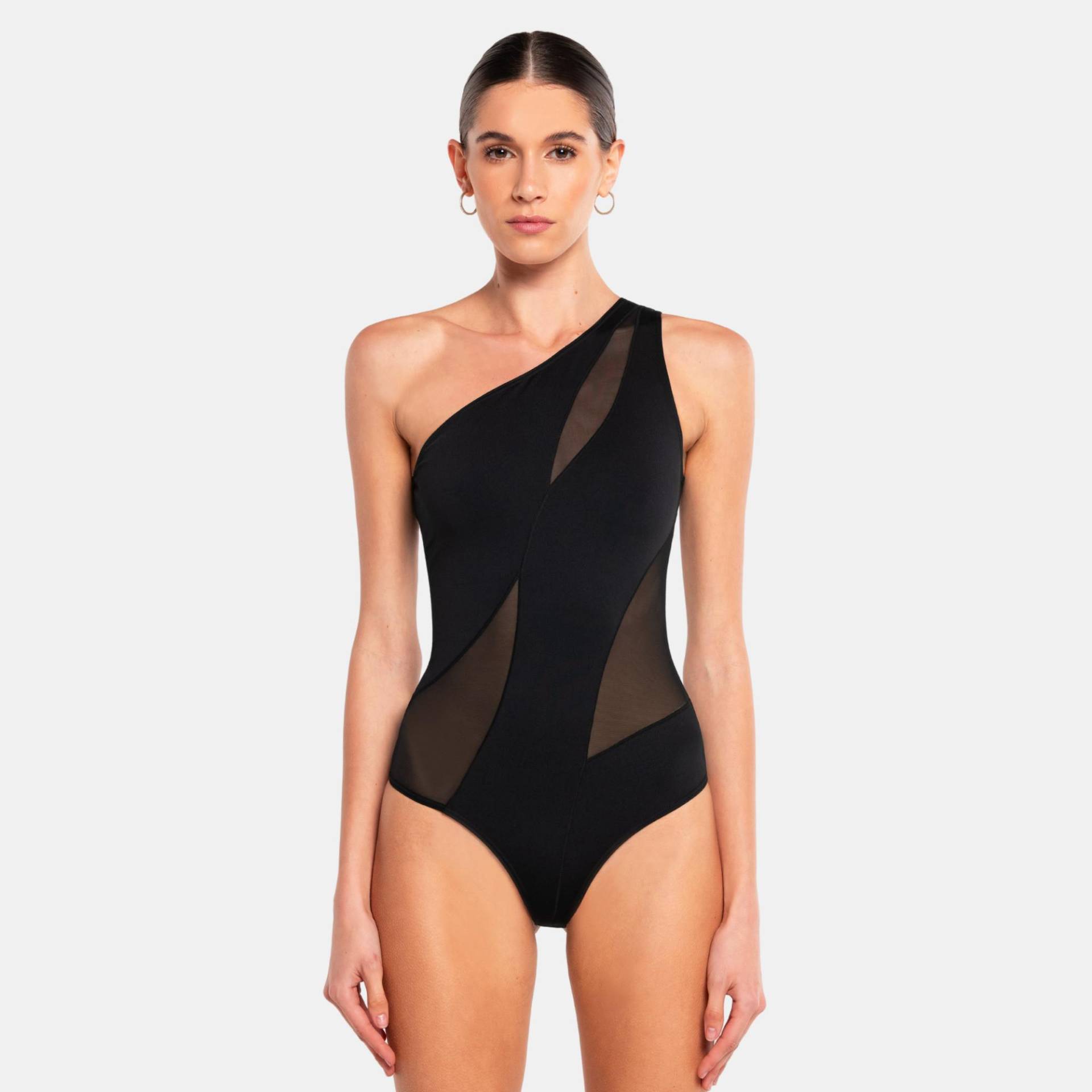 Curve Bodysuit Damen Schwarz L von OW Collection