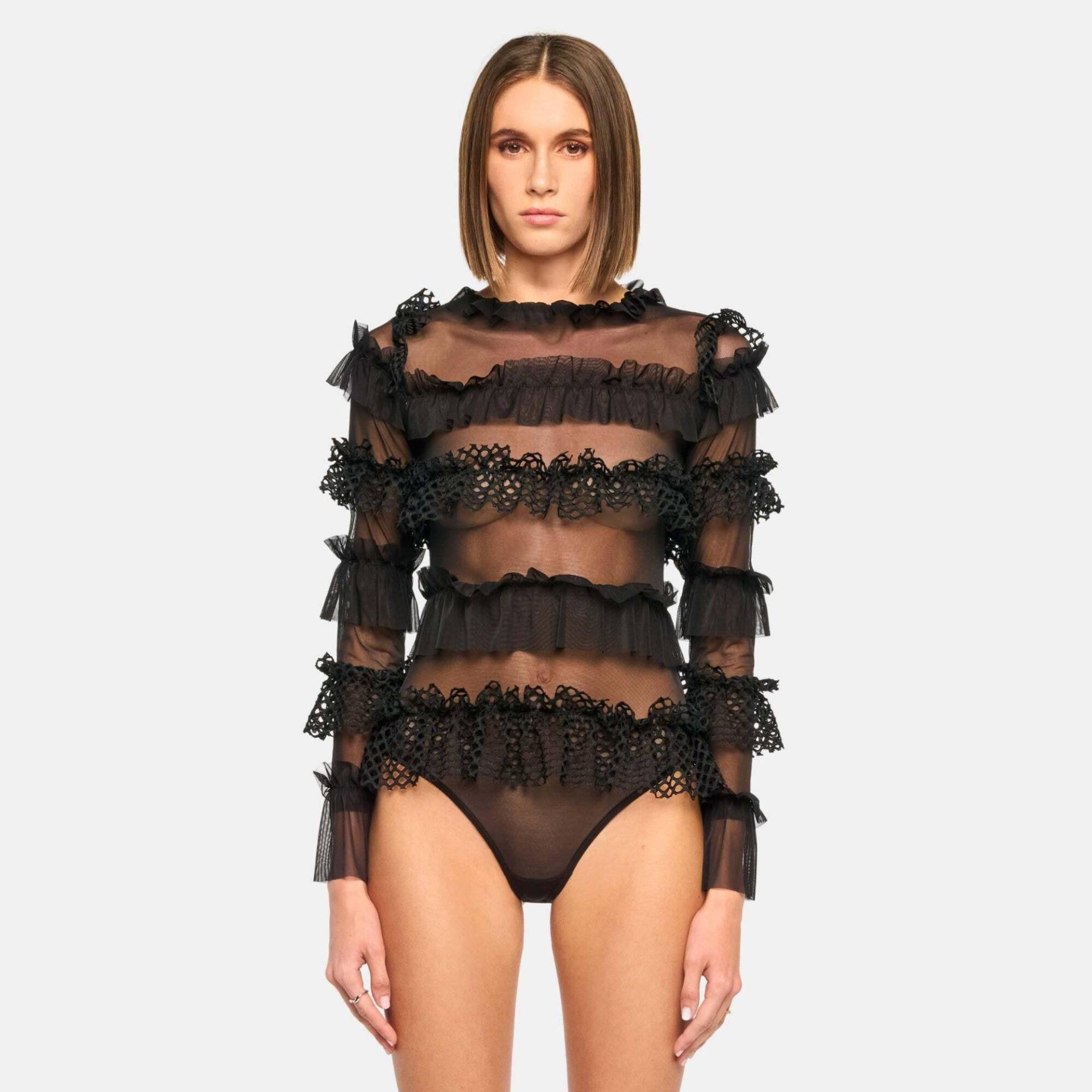 Grace Bodysuit Damen Schwarz XL von OW Collection