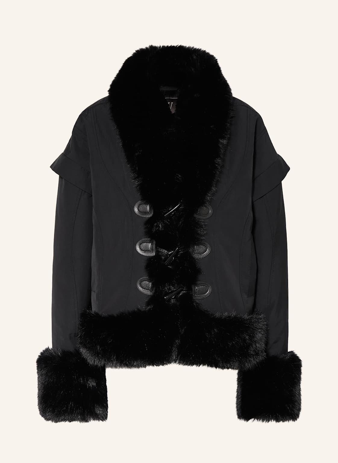 Ow Collection Jacke Kyoto Mit Kunstfell schwarz Ow Collection Jacke Kyoto Mit Kunstfell schwarz von OW Collection
