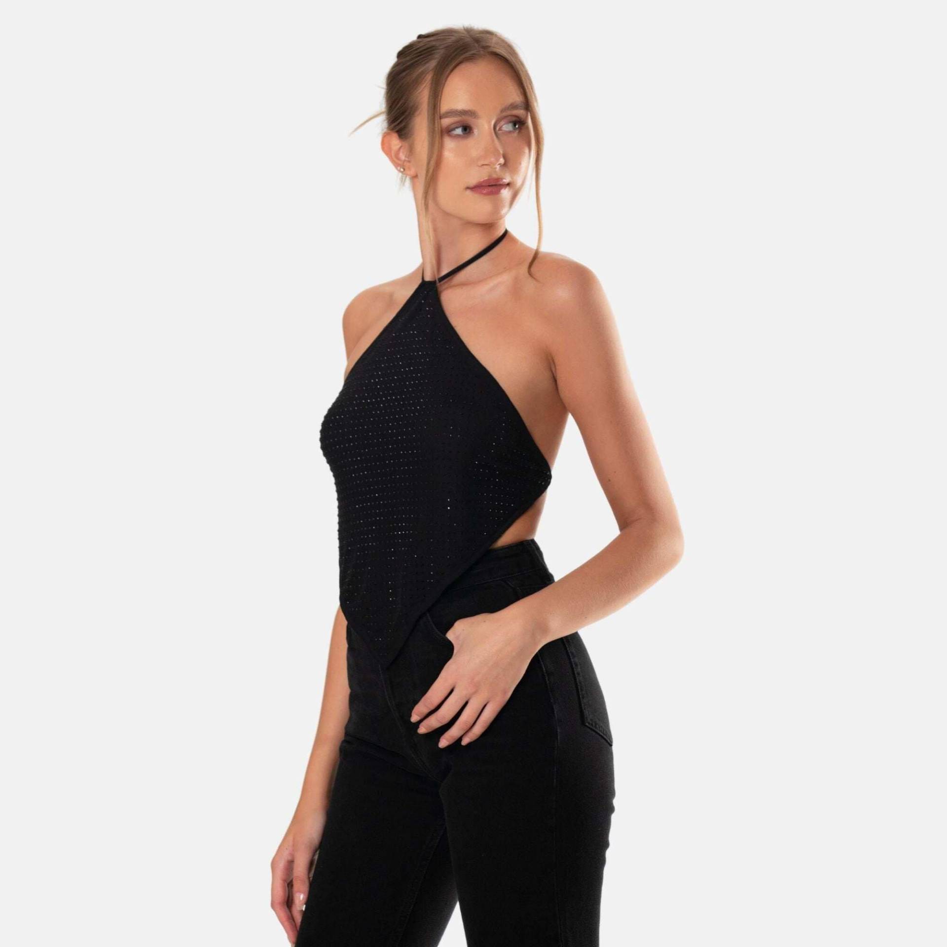 Verda Top Damen Schwarz L von OW Collection