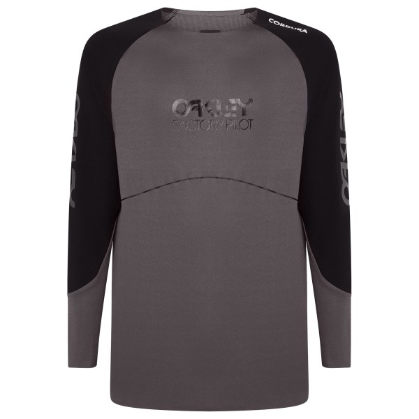 Oakley - Maven Scrub L/S Jersey - Velotrikot Gr L grau von Oakley