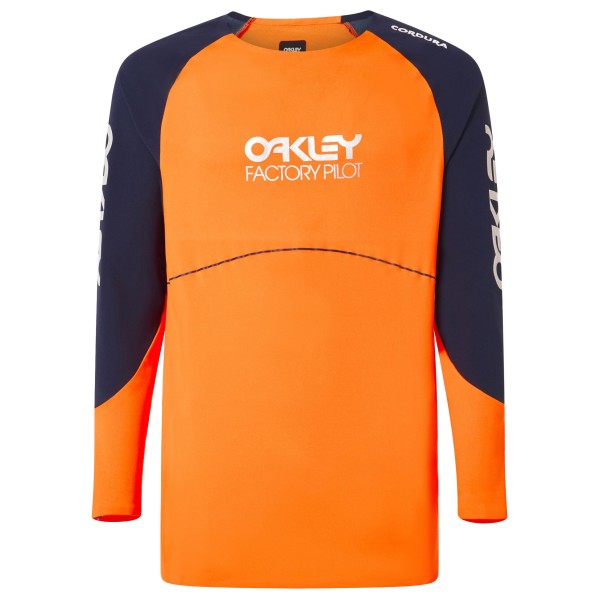 Oakley - Maven Scrub L/S Jersey - Velotrikot Gr L orange von Oakley