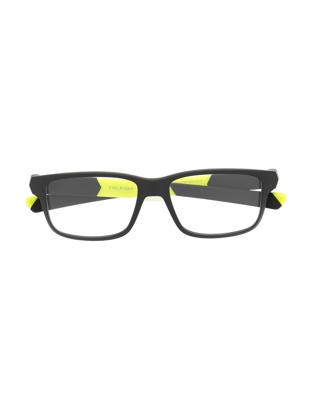 Oakley colour-block rectangular glasses - Black von Oakley